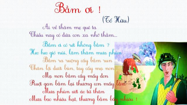 Bài thơ Bầm ơi của nhà thơ Tố Hữu