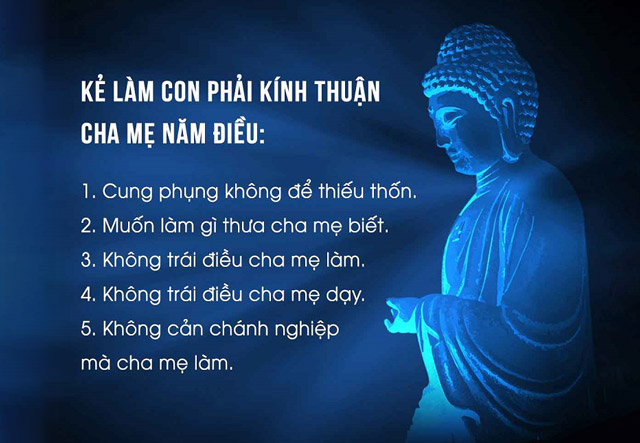 Kẻ làm con phải kính thuận cha mẹ - Lời Phật dạy về gia đình